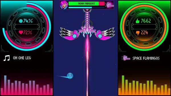 Кадр с взаимодействием персонажа и объекта в Space Haters