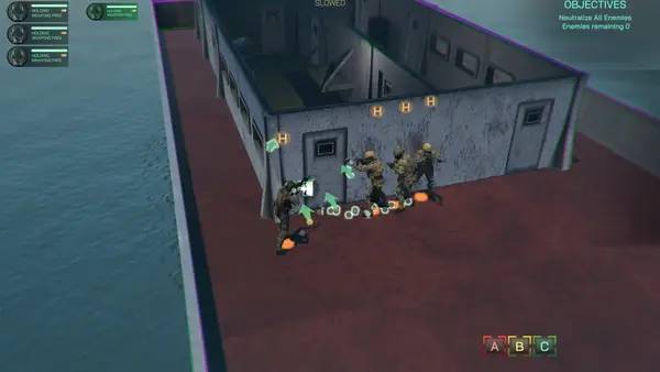 Кадр с взаимодействием персонажа и объекта в SPECWAR Tactics