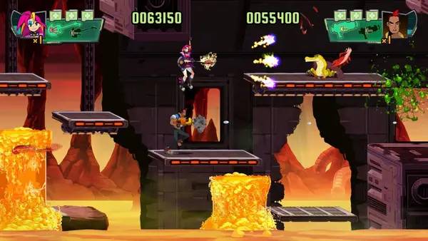 Кадр с взаимодействием персонажа и объекта в Spidersaurs