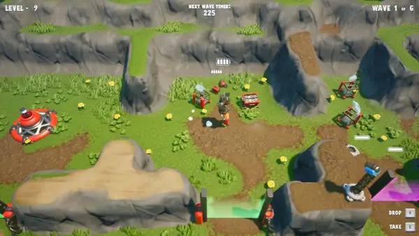 Кадр с взаимодействием персонажа и объекта в Stack by stack