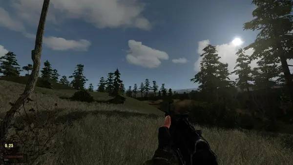 Кадр с взаимодействием персонажа и объекта в Сталкер  Shadow of Chernobyl - Lost World Origin