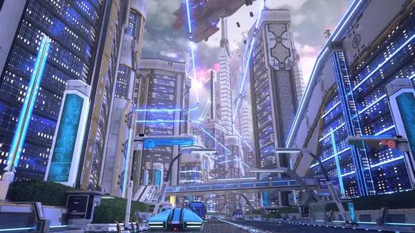 Кадр с взаимодействием персонажа и объекта в STAR OCEAN THE DIVINE FORCE