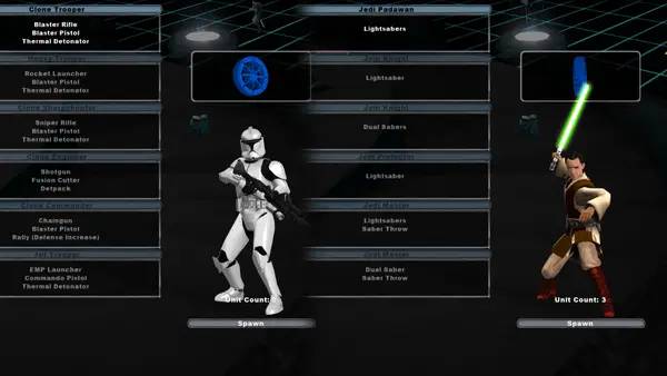 Кадр с взаимодействием персонажа и объекта в Star Wars  Battlefront 2 - Remaster Project
