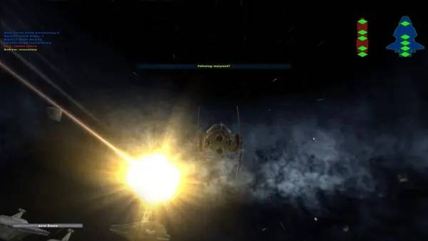 Кадр с взаимодействием персонажа и объекта в Star Wars  Battlefront 2 (Classic, 2005)