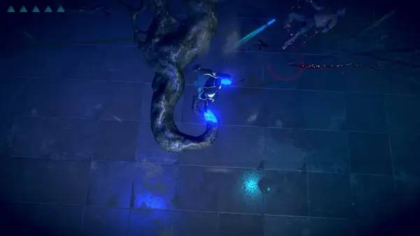 Кадр с взаимодействием персонажа и объекта в STARLITE  Defender of Justice Ultimate HD Edition