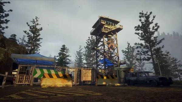 Кадр с взаимодействием персонажа и объекта в State of Decay 2  Juggernaut Edition