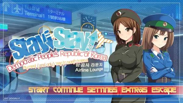 Кадр с взаимодействием персонажа и объекта в Stay! Stay! Democratic People's Republic of Korea!
