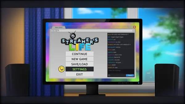 Кадр с взаимодействием персонажа и объекта в Streamer's Life