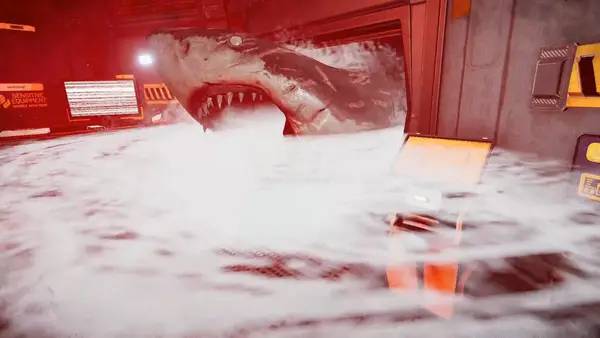 Кадр с взаимодействием персонажа и объекта в Submersed 2 - The Hive