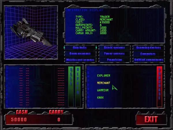 Кадр с взаимодействием персонажа и объекта в Subspace The Captain's Chair