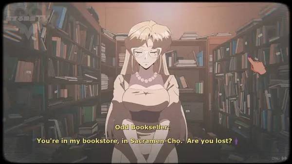 Кадр с взаимодействием персонажа и объекта в Sucker for Love Date to Die For