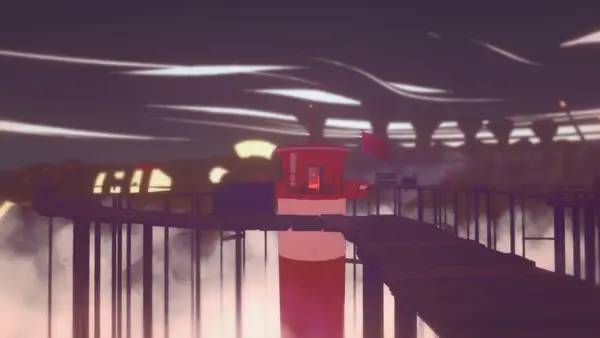 Кадр с взаимодействием персонажа и объекта в Summertime Madness