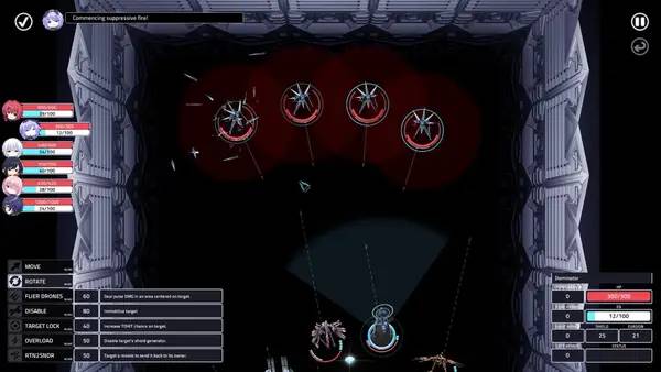 Кадр с взаимодействием персонажа и объекта в Sunrider 4  The Captain's Return