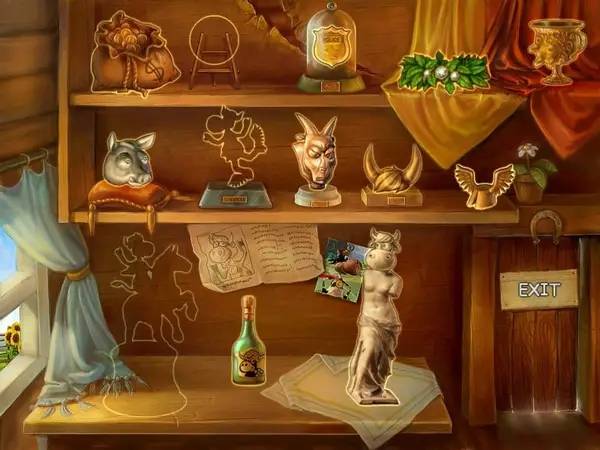 Кадр с взаимодействием персонажа и объекта в Supercow