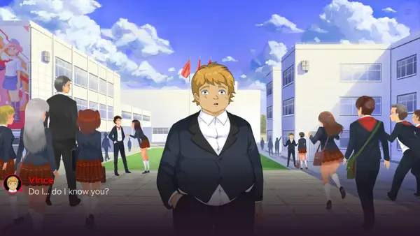 Кадр с взаимодействием персонажа и объекта в Sweet F. Cake