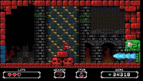 Кадр с взаимодействием персонажа и объекта в Sydney Hunter and the Curse of the Mayan