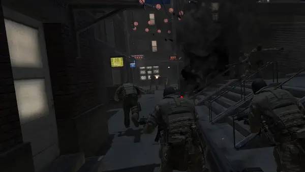 Кадр с взаимодействием персонажа и объекта в Tales Of Glory 2 - Retaliation