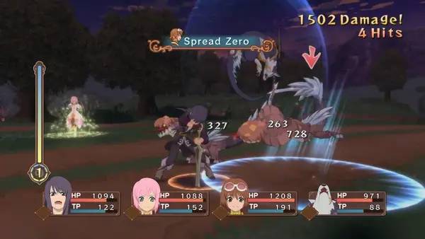 Кадр с взаимодействием персонажа и объекта в Tales of Vesperia  Definitive Edition