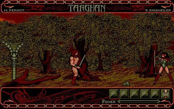 Кадр с взаимодействием персонажа и объекта в Targhan