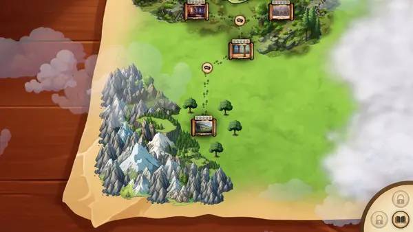 Кадр с взаимодействием персонажа и объекта в TechnoSorcery