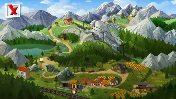 Кадр с взаимодействием персонажа и объекта в Teddy Floppy Ear - Mountain Adventure