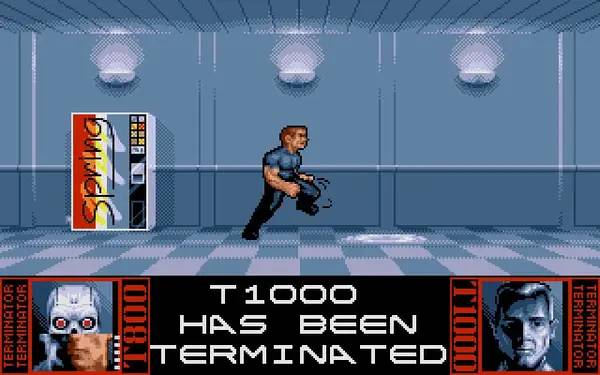 Кадр с взаимодействием персонажа и объекта в Terminator 2 The Game