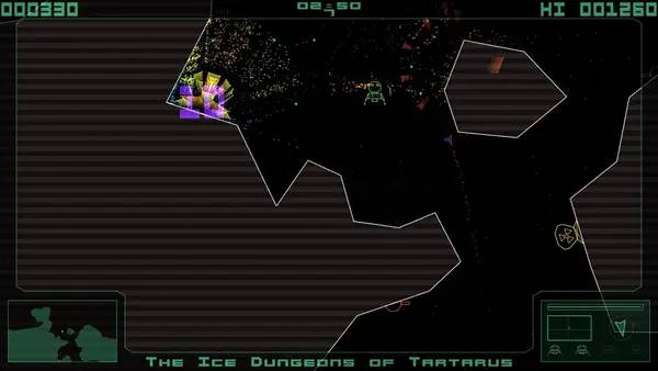 Кадр с взаимодействием персонажа и объекта в Terra Lander Remastered