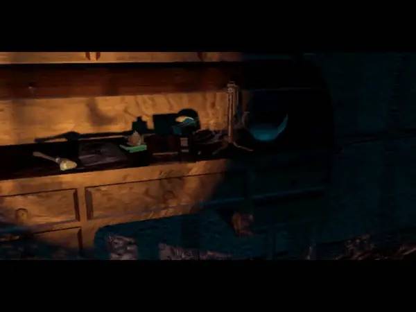 Кадр с взаимодействием персонажа и объекта в The 11th Hour