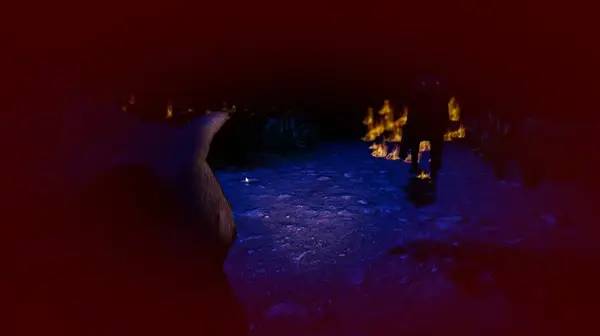 Кадр с взаимодействием персонажа и объекта в The Abandoned