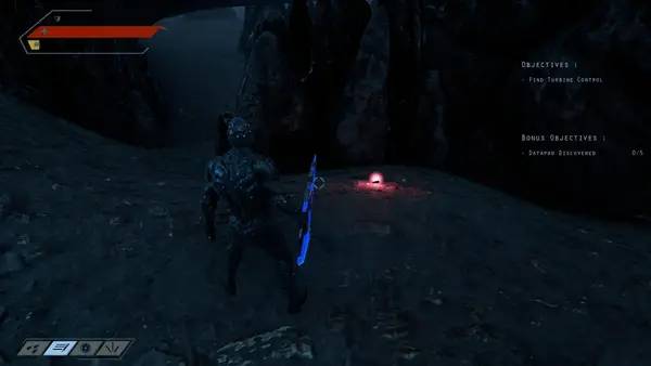 Кадр с взаимодействием персонажа и объекта в The Admin