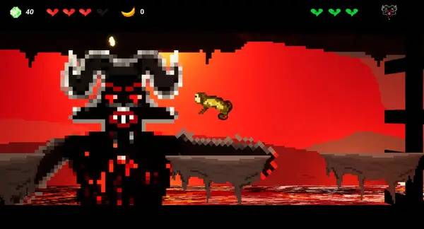 Кадр с взаимодействием персонажа и объекта в The Ape Tales  An Epic Adventure Game