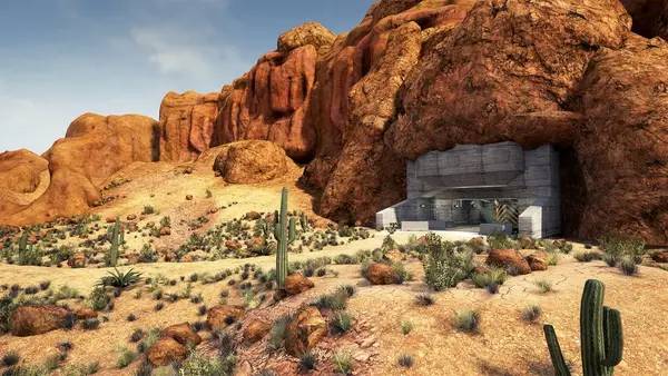 Кадр с взаимодействием персонажа и объекта в The Assembly