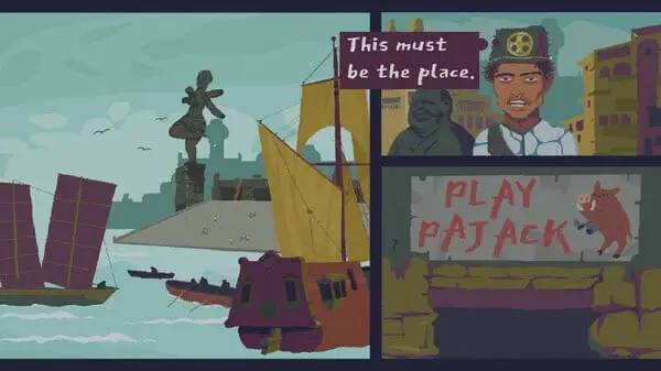 Кадр с взаимодействием персонажа и объекта в The Case of the Golden Idol