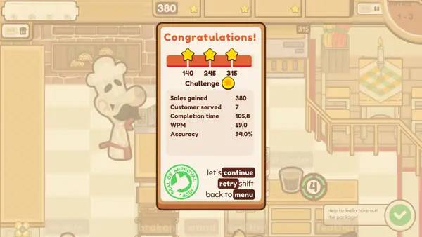 Кадр с взаимодействием персонажа и объекта в The Chef's Shift