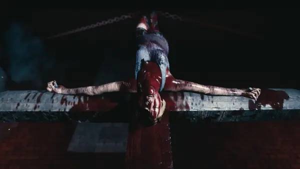 Кадр с взаимодействием персонажа и объекта в The Council of Hanwell