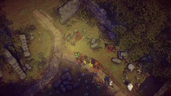 Кадр с взаимодействием персонажа и объекта в The Dark Eye  Book of Heroes