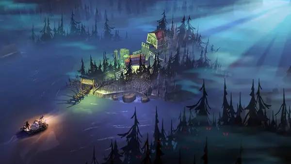 Кадр с взаимодействием персонажа и объекта в The Flame in the Flood