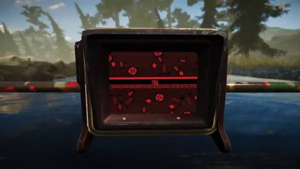 Кадр с взаимодействием персонажа и объекта в The Forest Cathedral