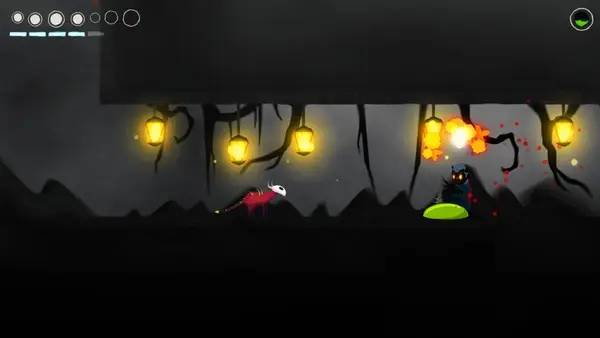 Кадр с взаимодействием персонажа и объекта в The Guise