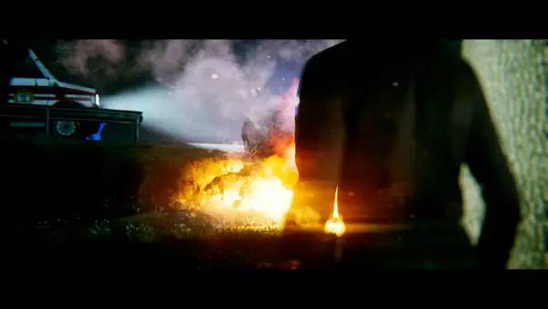 Кадр с взаимодействием персонажа и объекта в The Haunting Eyes