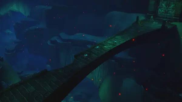 Кадр с взаимодействием персонажа и объекта в The Hive