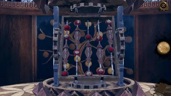 Кадр с взаимодействием персонажа и объекта в The House of Da Vinci 2