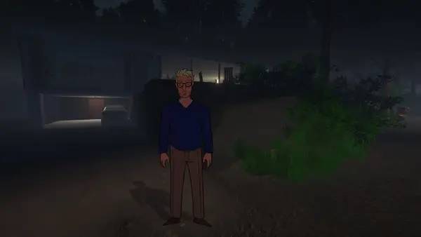 Кадр с взаимодействием персонажа и объекта в The House On Holland Hill