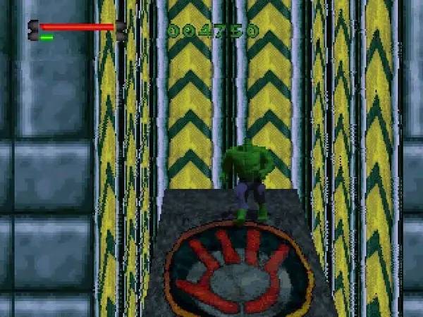 Кадр с взаимодействием персонажа и объекта в The Incredible Hulk  The Pantheon Saga