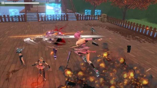 Кадр с взаимодействием персонажа и объекта в The Initial