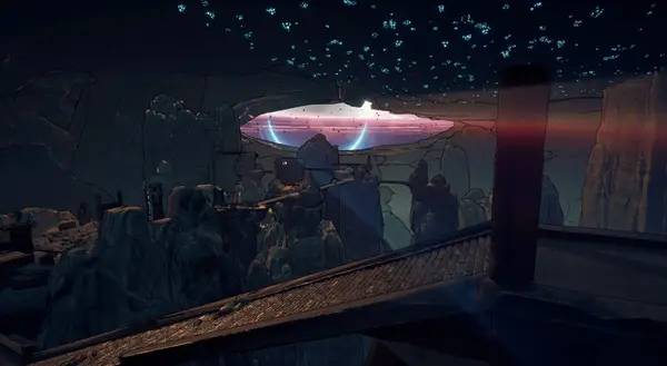 Кадр с взаимодействием персонажа и объекта в The Last Citadel