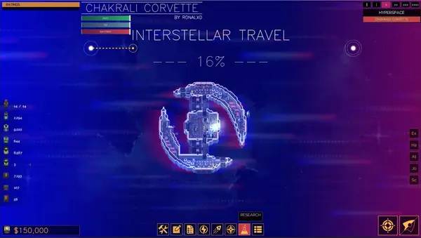 Кадр с взаимодействием персонажа и объекта в The Last Starship