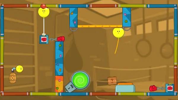 Кадр с взаимодействием персонажа и объекта в The Late D. Flate's Great Estate