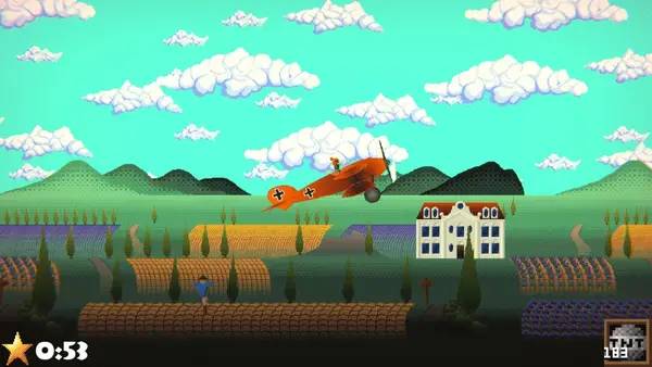 Кадр с взаимодействием персонажа и объекта в The Legend of Paco the Jungle Duck