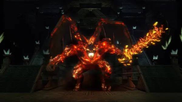 Кадр с взаимодействием персонажа и объекта в The Lord of the Rings Online